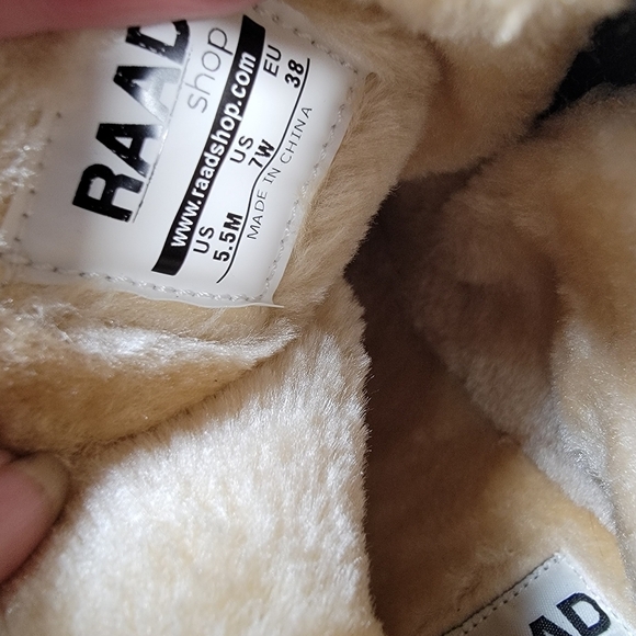 Raad Shop Colorful Japanese Eagle Tattoo Winter Zip Boots Size 7 - Picture 13 of 15